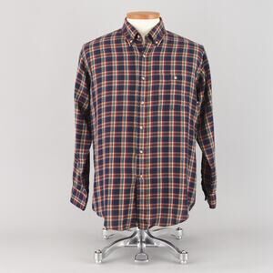 Saddlebred Vintage Long Sleeve Button Up Plaid Shirt Men's Large